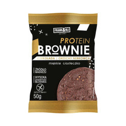 Frank&Oli − Ciasteczko proteinowe brownie z czekoladą i orzechami nerkowca − 50 g