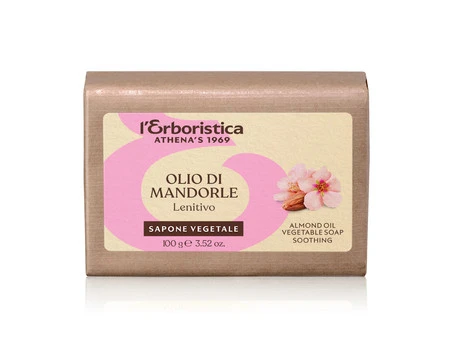 L'Erboristica - Mydło roślinne z olejem migdałowym 100g kojące