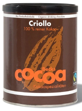 Becks Cocoa Kakao Criollo W Proszku Bezglutenowe Bio 250g