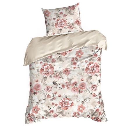 Komplet Pościeli Satynowej Spring 42 140 x 200 cm, Pudrowy Róż
