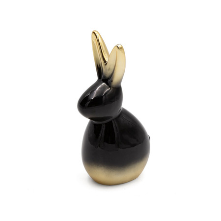 Ozdoba Wielkanocna, Figurka ceramiczna, kolor czarny, rozmiar 10 x 17 x 7 cm
