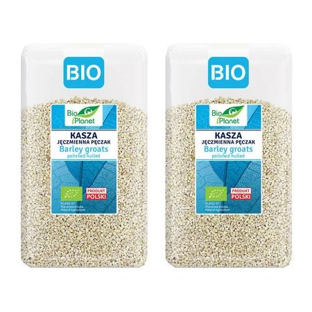 Zestaw 2x KASZA JĘCZMIENNA PĘCZAK BIO 1 kg - BIO PLANET
