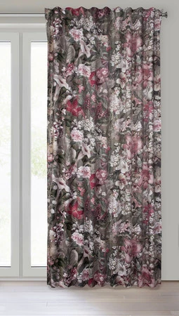 ZASŁONA GOTOWA GLORY NA TAŚMIE 140 X 270 CM ZIELONY