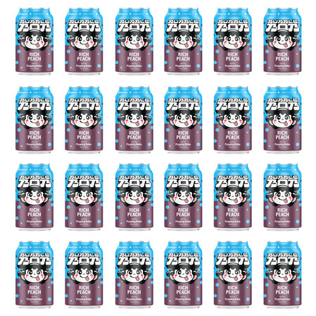 Zestaw 24x Popping Bubble Bob napój 330ml smak brzoskwinia