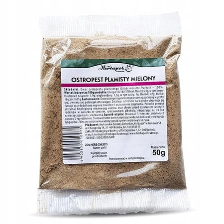 Herbapol – Ostropest plamisty, mielony – 50 g