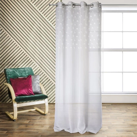 ZASŁONA GOTOWA D91 STELLA 140 X 250 CM BIAŁY