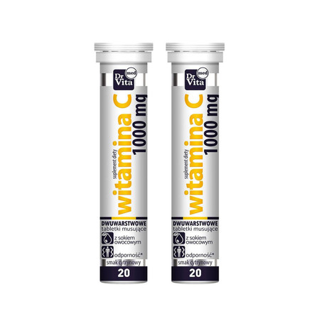 Zestaw: 2x Witamina C 20 tabletek musujących