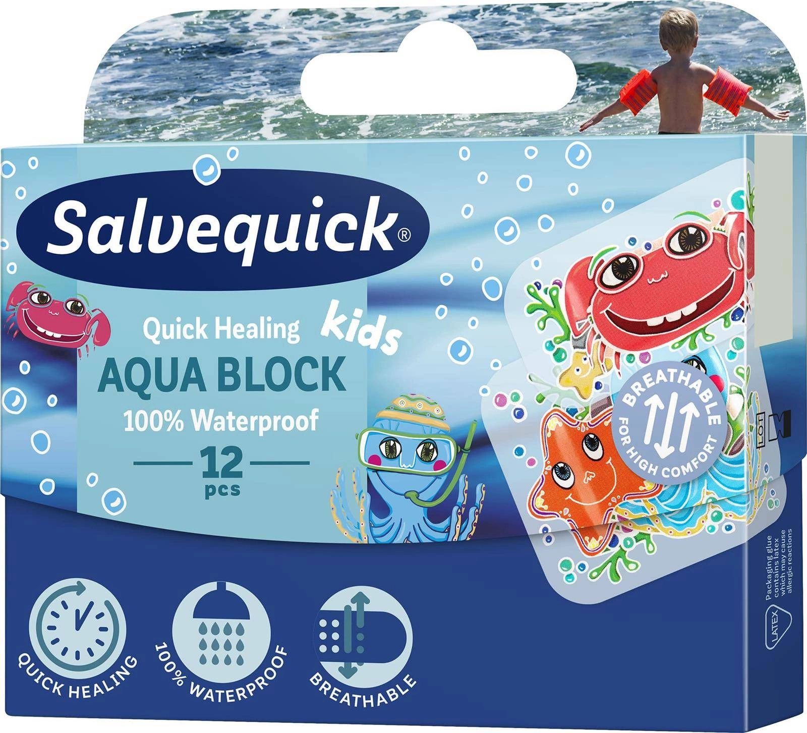 Aqua Block Kids wodoodporne plastry dla dzieci 12szt.