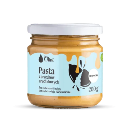 Olini Masło arachidowe crunchy 200 ml
