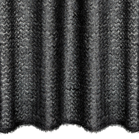 ZASŁONA GOTOWA TIFFANY 135 X 250 CM CZARNY