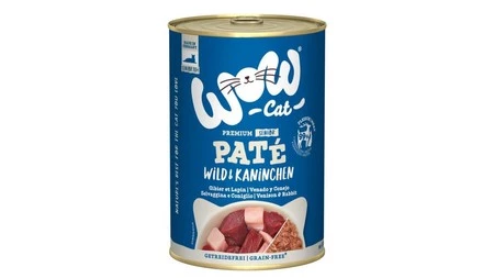 WOW CAT Senior Wild Kaninchen - dziczyzna z królikiem dla kota seniora (400g)