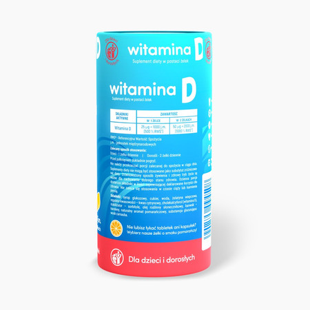 Noble Health Witamina D w postaci żelek 180g