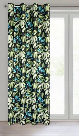 ZASŁONA GOTOWA LONI 140 X 250 CM CZARNY