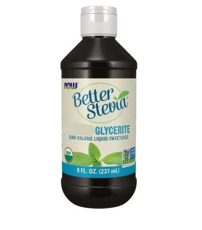 NOW FOODS Better Stevia Glycerite zamiennik cukru Stewia 237 ml.