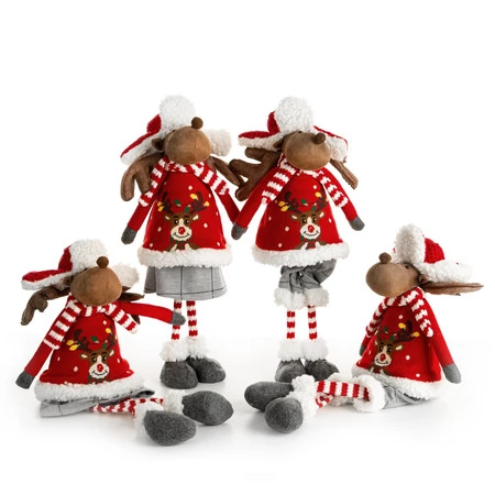 LALKA ŚWIATECZNA 92B 20 X 12 X 52 CM CZERWONY