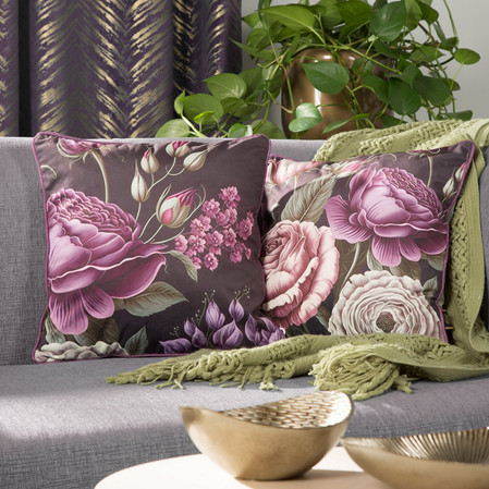 POSZEWKA VELVET 120 45 X 45 CM FIOLETOWY
