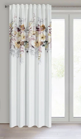 ZASŁONA GOTOWA SENDI NA TAŚMIE 140 X 270 CM BIAŁY