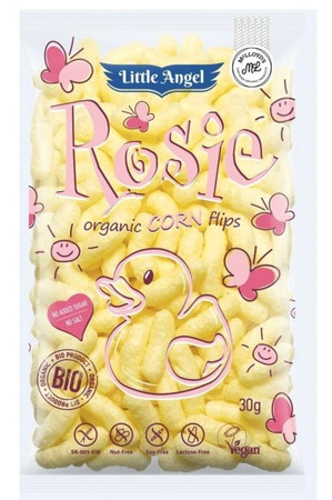 Little Angel Chrupki kukurydziane Rosie od 7 miesiąca bezgl. Bio 30 g