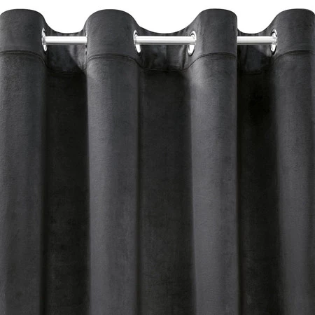 ZASŁONA GOTOWA D91 ROSA 140 X 250 CM CZARNY