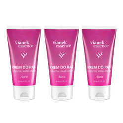 Zestaw: 3x Vianek Essence Krem do rąk Aura 50ml