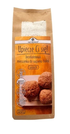 Pięć Przemian − Bezglutenowa mieszanka do wypieku bułek jasnych − 400 g