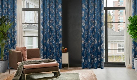 ZASŁONA GOTOWA GLORIA 140 X 250 CM GRANATOWY