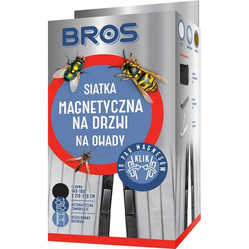 BROS siatka na drzwi magnetyczna 160x220 - czarna
