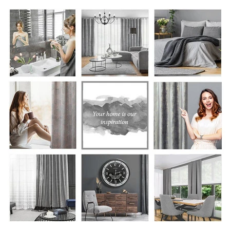 ZASŁONA GOTOWA MARSALA 140 X 250 CM SZARY