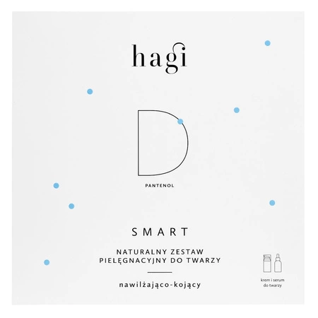 Hagi − Smart D Nawilżająco-kojący, naturalny zestaw pielęgnacyjny do twarzy − 2 x 30 ml