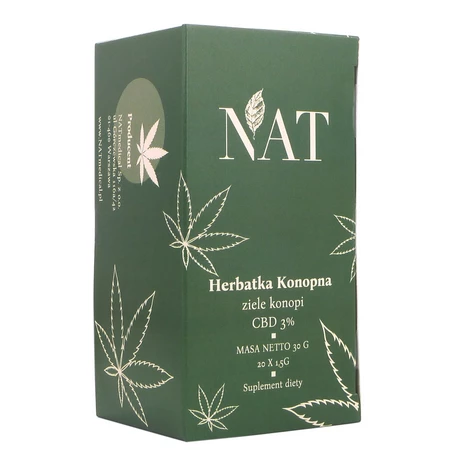 NAT Herbatka konopna FIX 3% CBD 20*1,5g