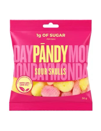 Big Nature Żelki Pandy Sour Skulls 50g