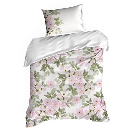 Komplet pościeli satynowej Nika 44, 140 x 200 cm, Biały