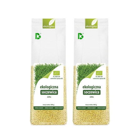 Zestaw: 2x Soczewica żółta BIO 400 g