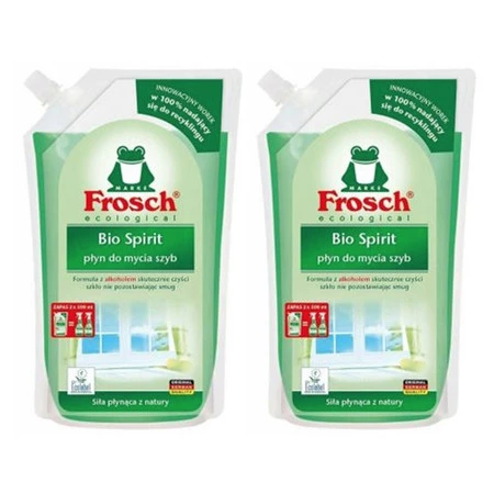 Zestaw 2x Frosch Płyn do mycia szyb - worek1000ml