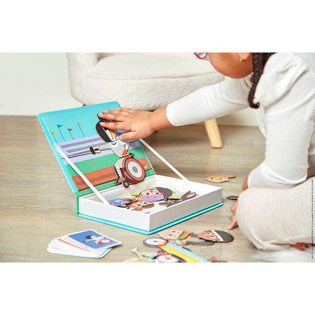 Janod Magnetyczna układanka Sport Magnetibook