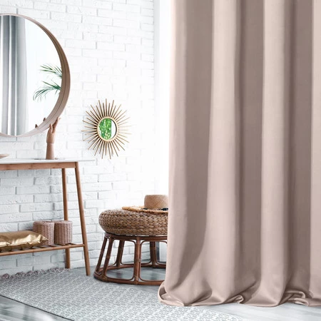 ZASŁONA GOTOWA LOGAN NA TAŚMIE 135 X 270 CM PUDROWY RÓŻ