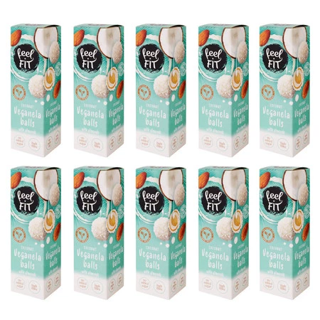 Zestaw 10x Veganella kulki kokosowe z migdałem 27 g