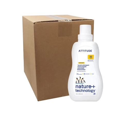 Attitude NATURE+, Płyn do prania o zapachu skórki cytrusowej, 1050 ml