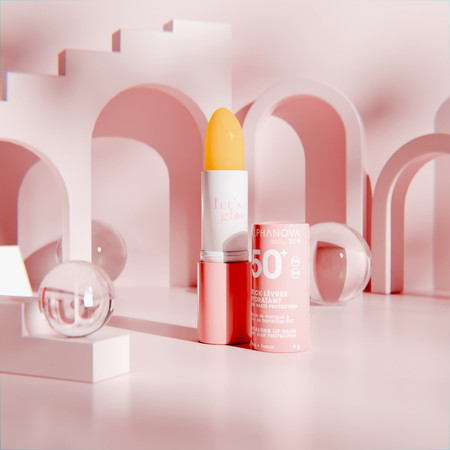 Alphanova Daily Sun, Glow, pomadka do ust z filtrem SPF50+, 4g