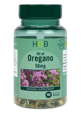 Holland & Barrett Oil of Oregano 56 mg olej z oreganona wsparcie odporności i ochrony organizmu 90 kaps.