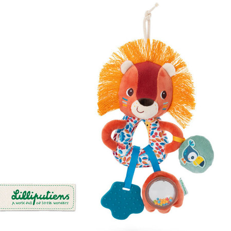 LILLIPUTIENS Grzechotka wielofunkcyjna Lew Jack 3 m+