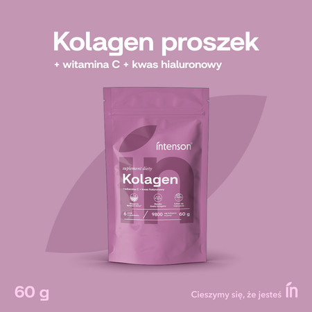 Intenson Kolagen + Witamina C + Kwas Hialuronowy 60g