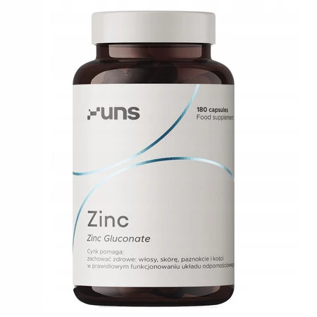 UNS Zinc Gluconate cynk 30 mg - 180 kaps.