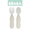 Beaba Zestaw pierwszych sztućców ze stali nierdzewnej Velvet grey