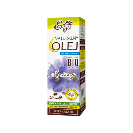 Etja, Naturalny olej lniany BIO (kwas omega-3,6,9, witamina B,E), 50 ml