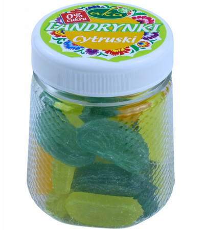 Aka Landrynki Owocowe 0% Cukru Cytruski 160 g