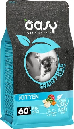 OASY Cat Kitten Grain Free Fish Ryba bez zbóż 7,5kg