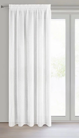 FIRANA GOTOWA LUCILA NA TAŚMIE 140 X 270 CM BIAŁY