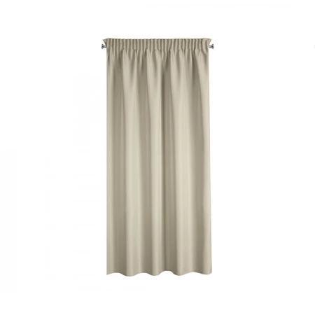ZASŁONA GOTOWA RITA NA TAŚMIE 140 X 175 CM CIEMNOBEŻOWY