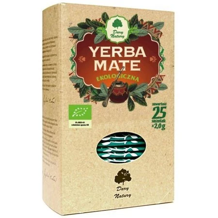 Dary Natury Yerba Mate EKO 25X2G Dodaje Energii